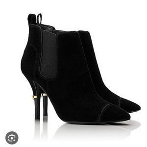 NWOB Tory Burch Bernice Suede Ankle Boots Stiletto 8.5 New